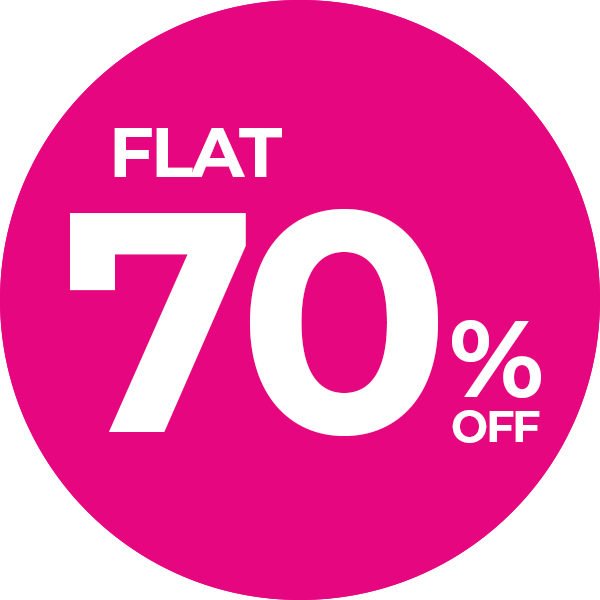 Flat 70% Off