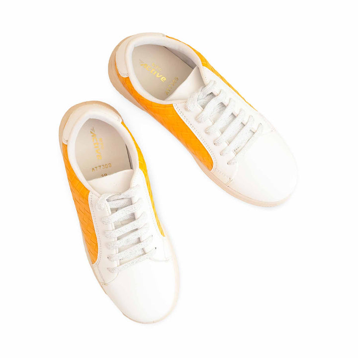 Yellow Casual Sneaker For Ladies AT7309