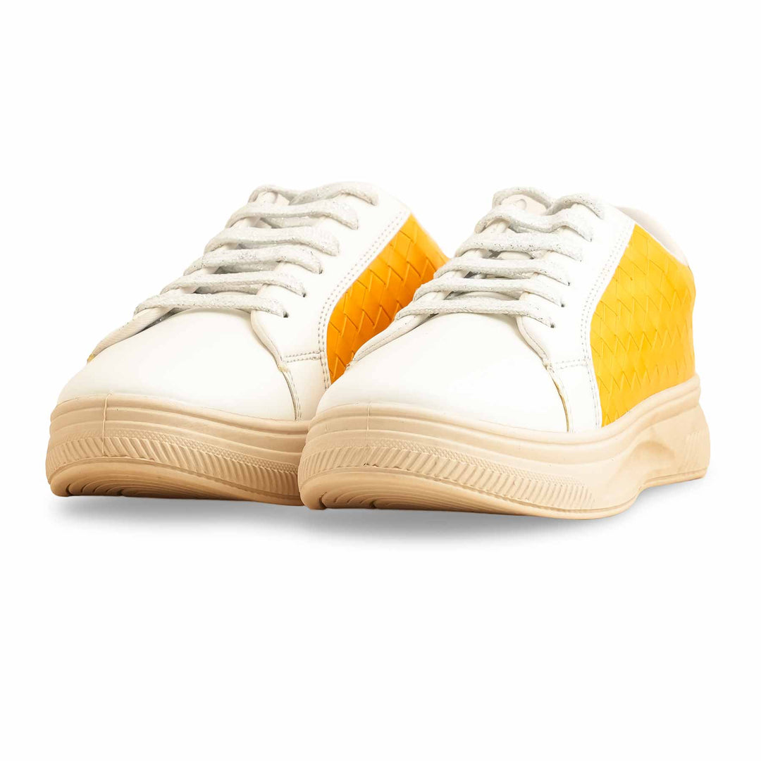 Yellow Casual Sneaker For Ladies AT7309