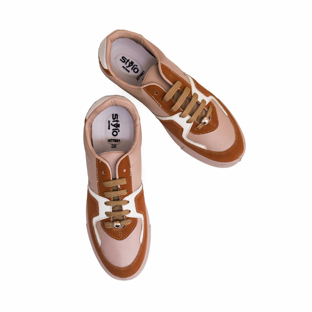 Brown Women Casual Sneaker AT7331