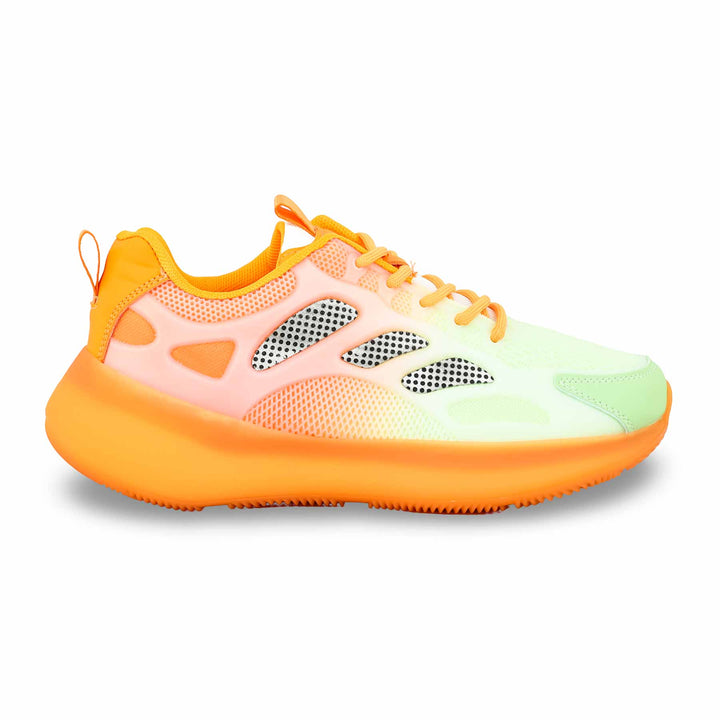 Orange Casual Sneaker For Women AT7348