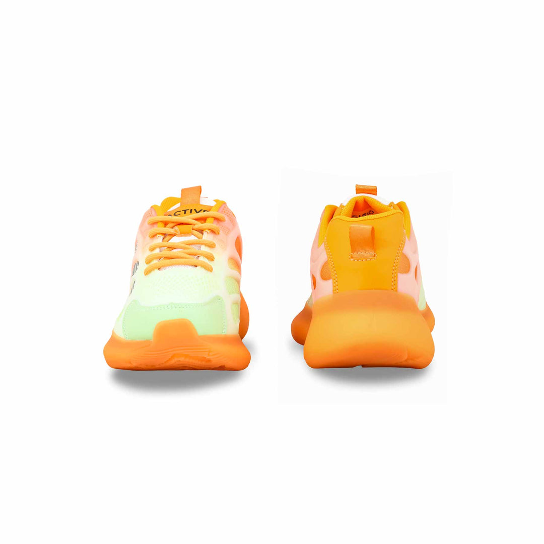 Orange Casual Sneaker For Women AT7348