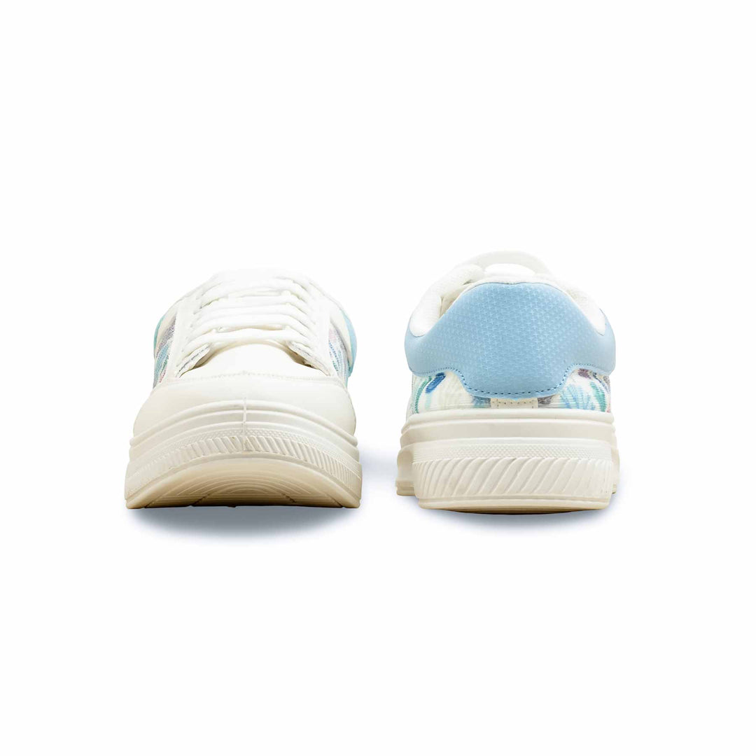 White Casual Sneaker For Women AT7409