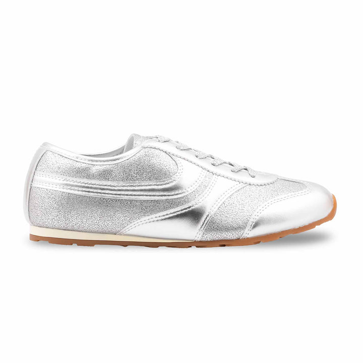 Silver Casual Sneaker For Women AT7432