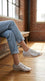 Silver Casual Sneaker For Women AT7432