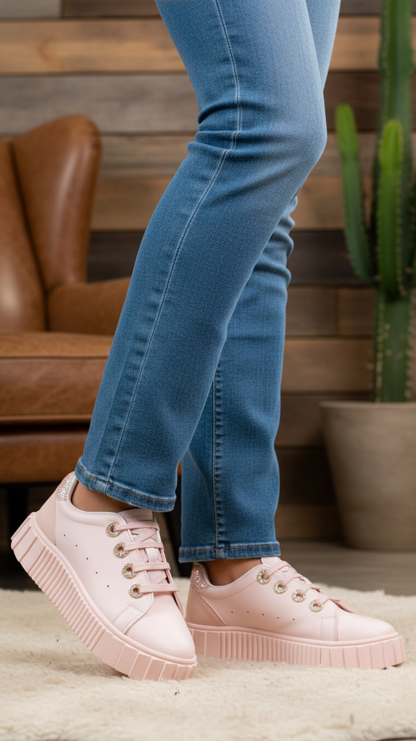 Pink Casual Sneaker For Women AT7448
