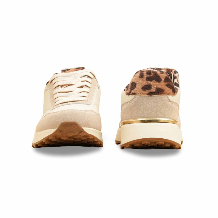 Beige Casual Sneaker For Women AT7450