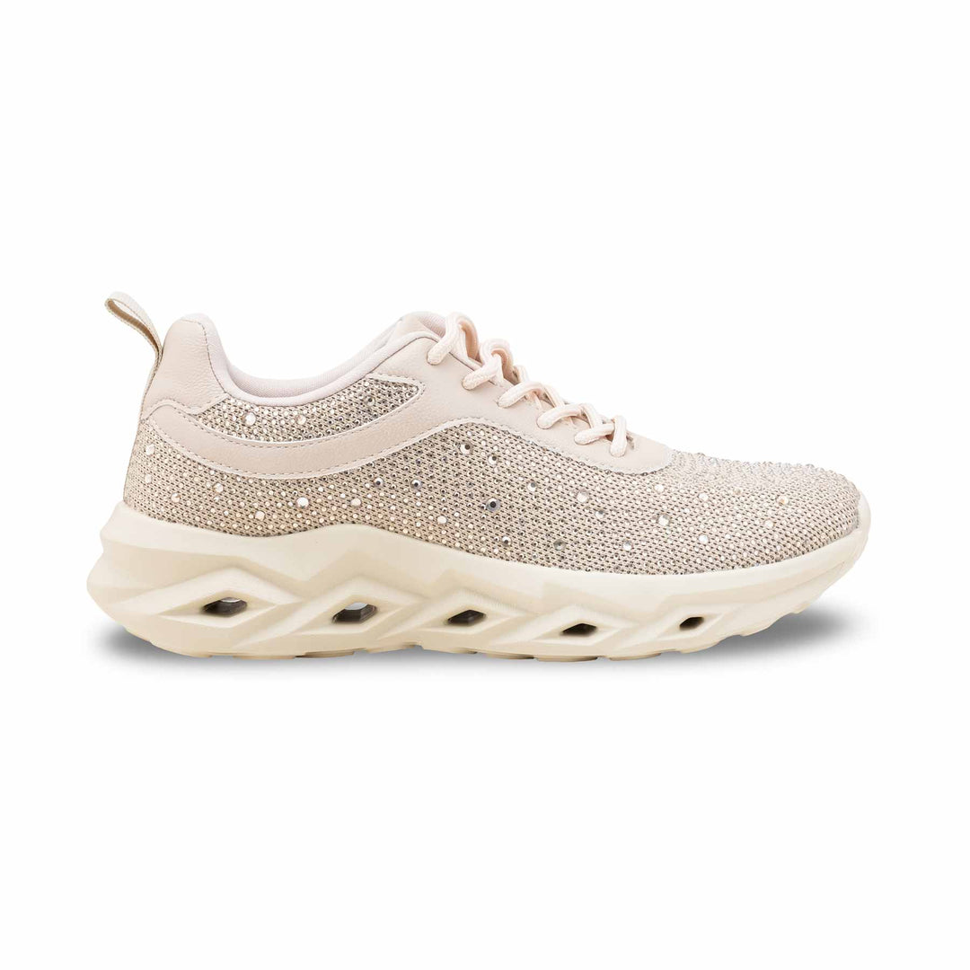 Golden Casual Sneaker For Ladies AT7451