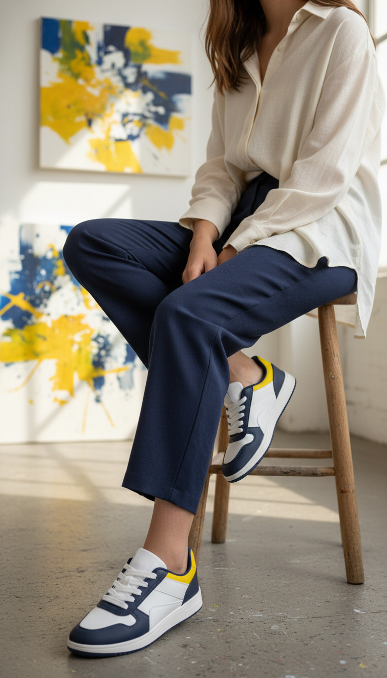 Blue Casual Sneaker For Women AT7462