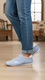 Sky Blue Casual Sneaker For Ladies AT7467