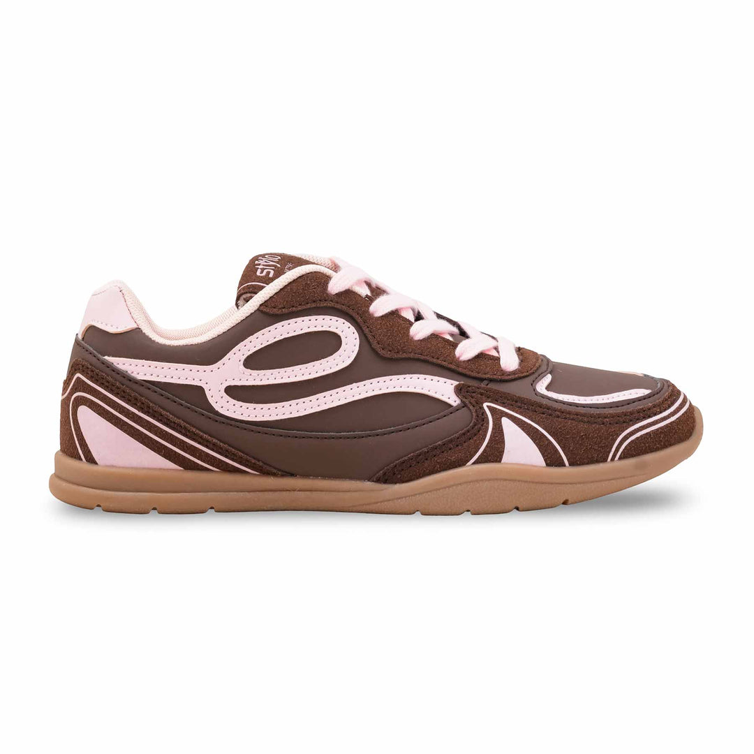 Maroon Casual Sneaker For Ladies AT7468
