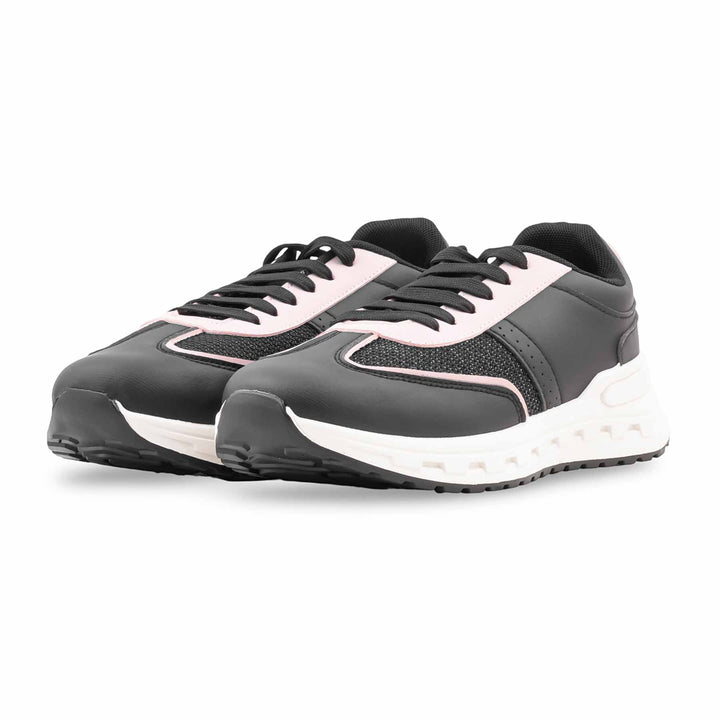 Black Casual Sneaker For Ladies AT7471