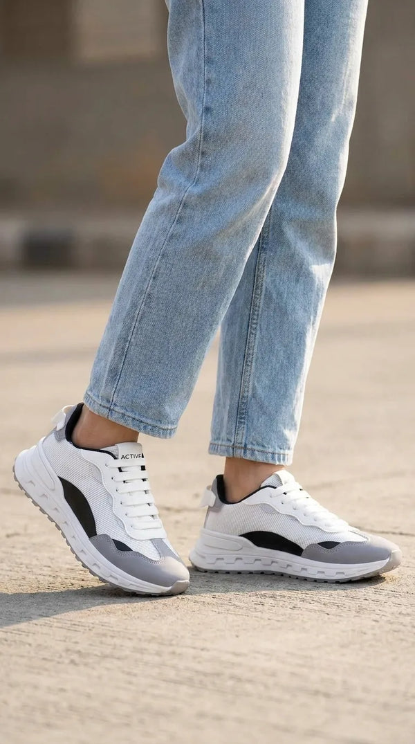 Grey Casual Sneaker For Women AT7472