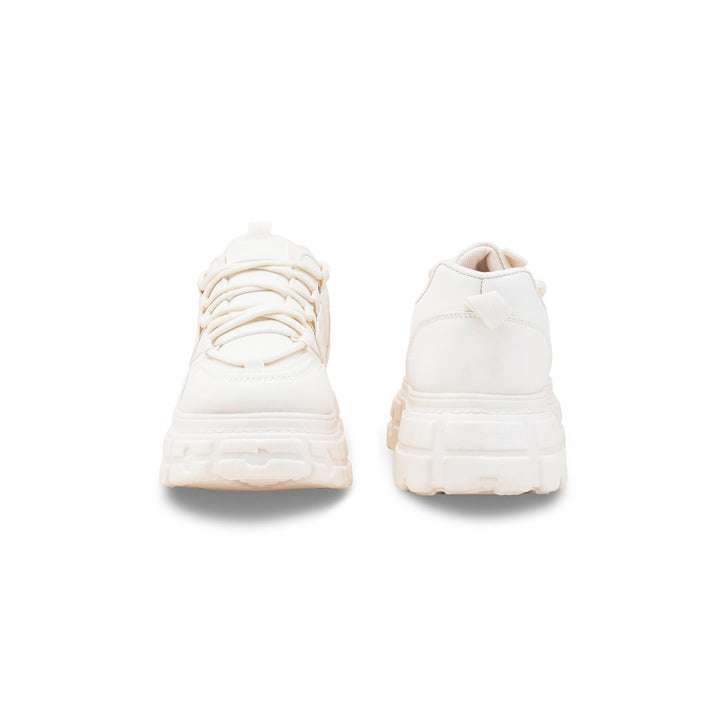 Beige Casual Sneaker For Ladies AT7484