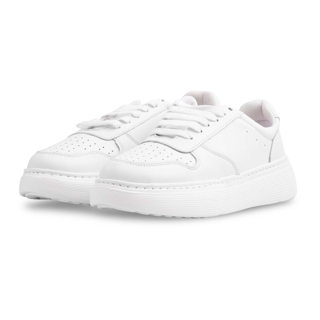 White Casual Sneaker For Women AT7500