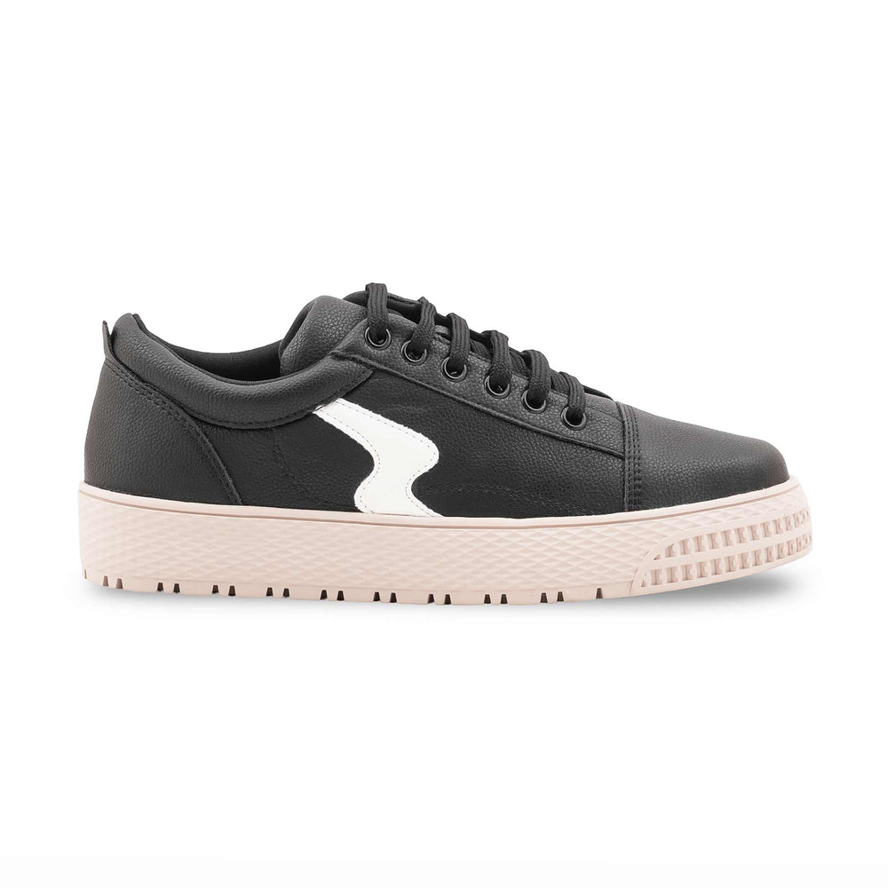 Black Casual Sneaker For Ladies AT7505