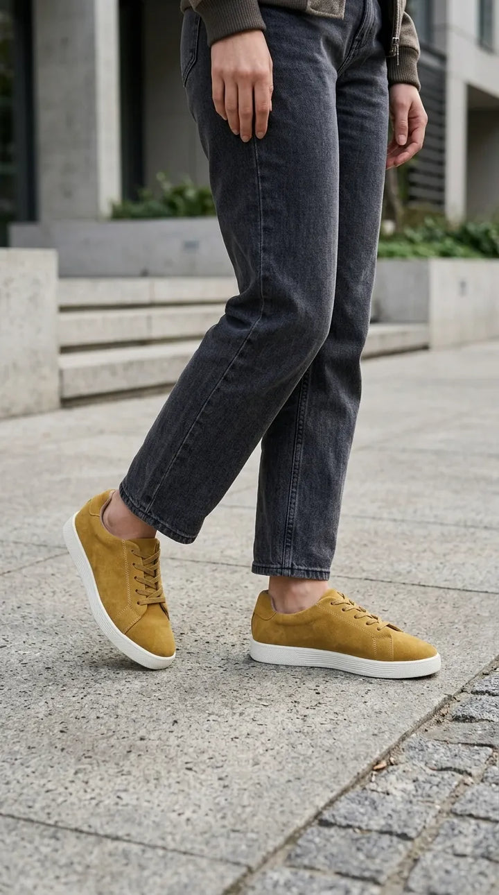 Yellow Sneaker For Ladies AT7540