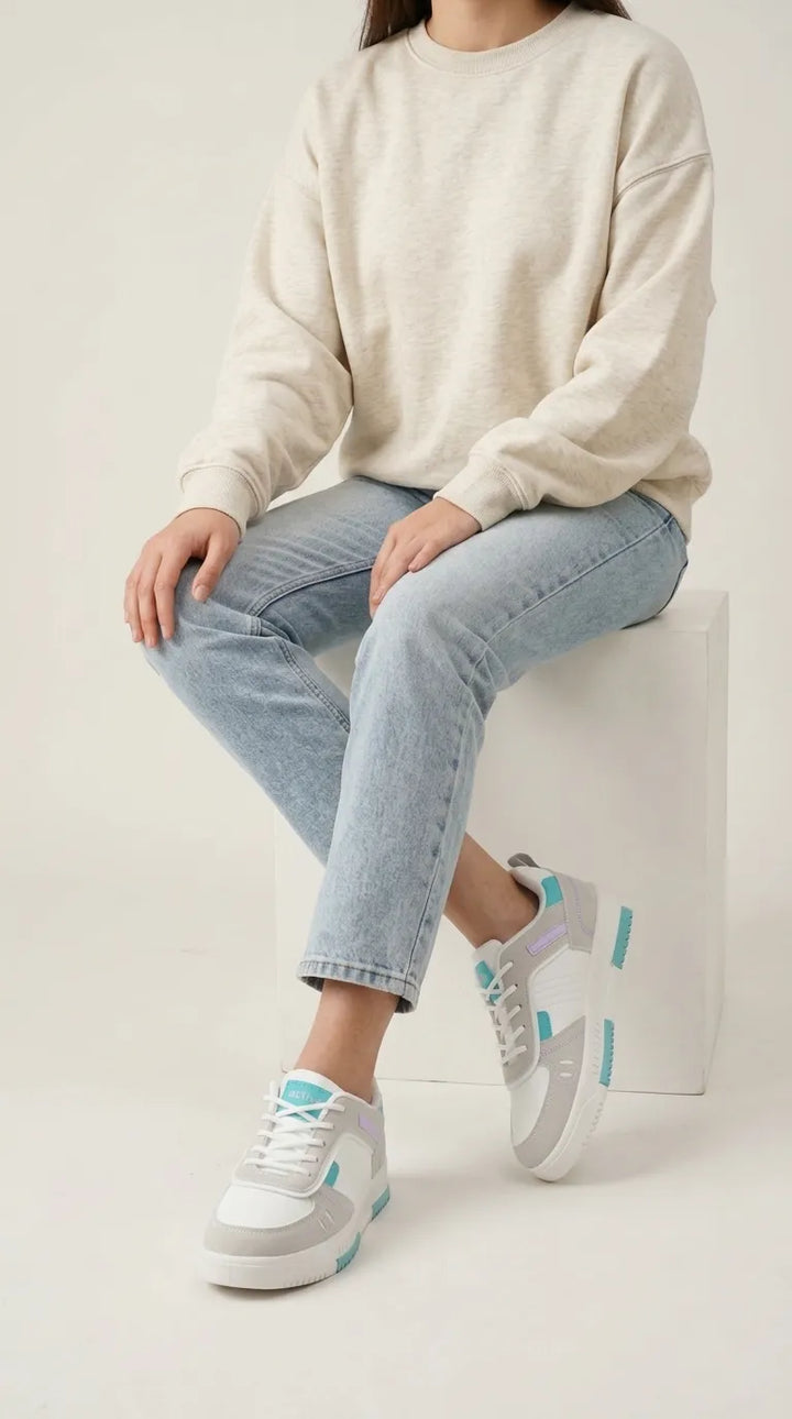 Grey Casual Sneaker For Women AT7565