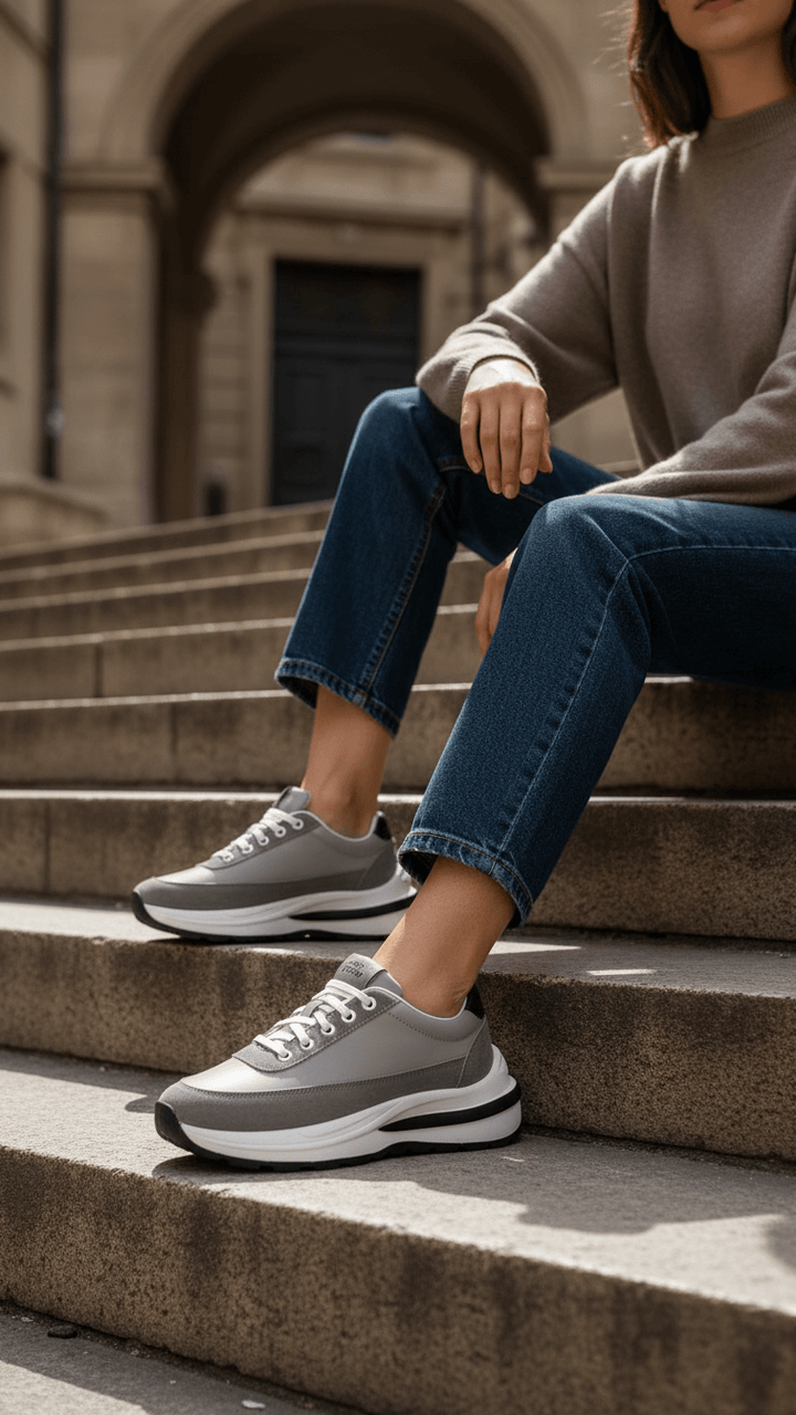 Grey Running Jogger AT8090