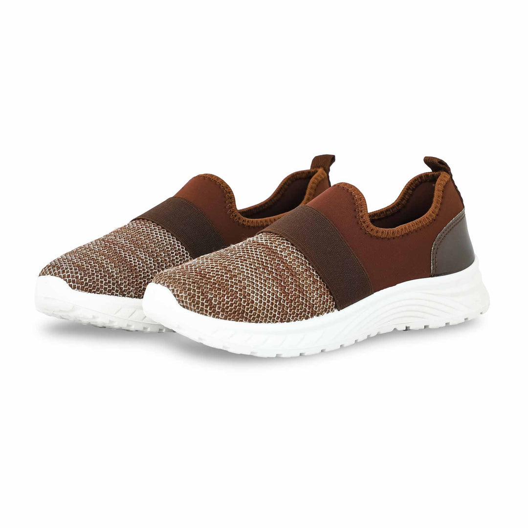 Brown Casual Sneaker For Women AT9098