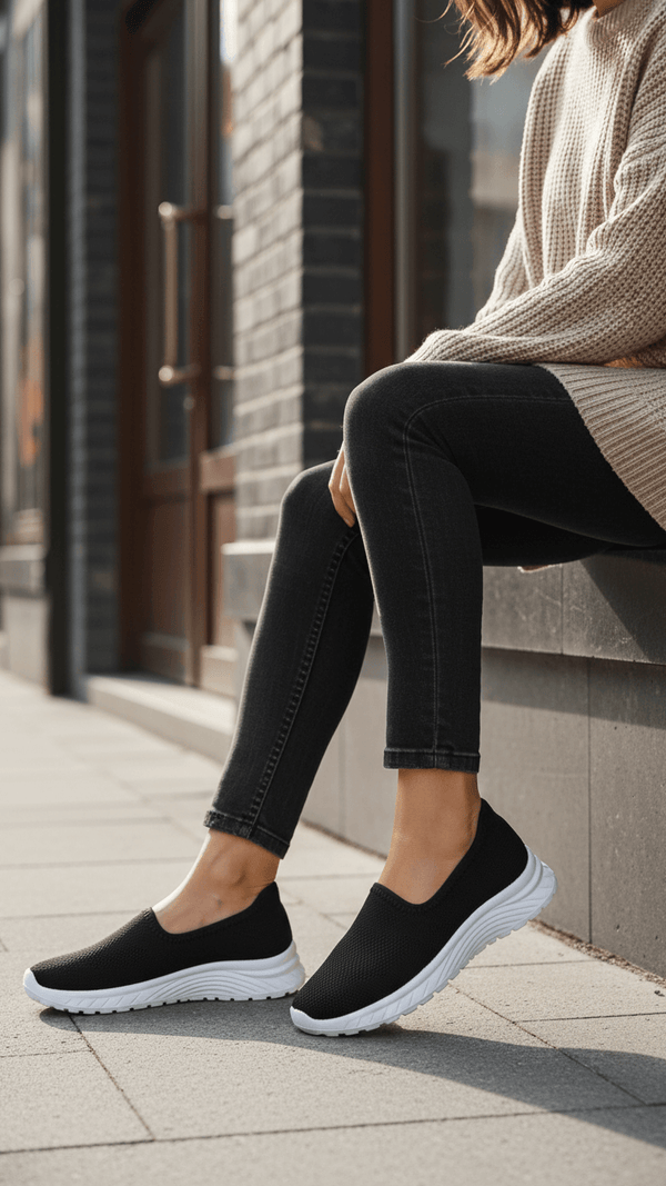 Black Women Casual Sneaker AT9099