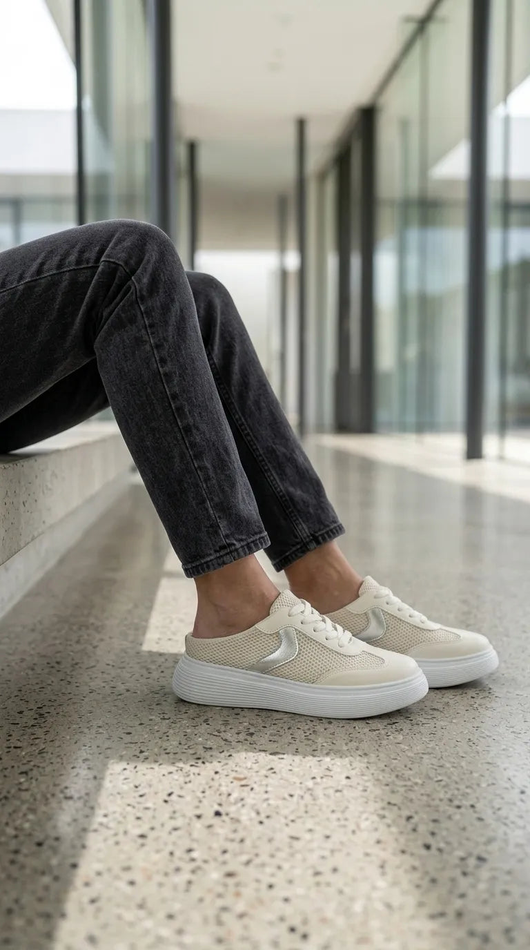 White Sneaker For Ladies AT9170