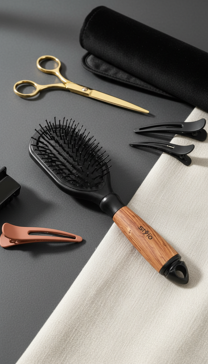 Black Hair Brush BR8159
