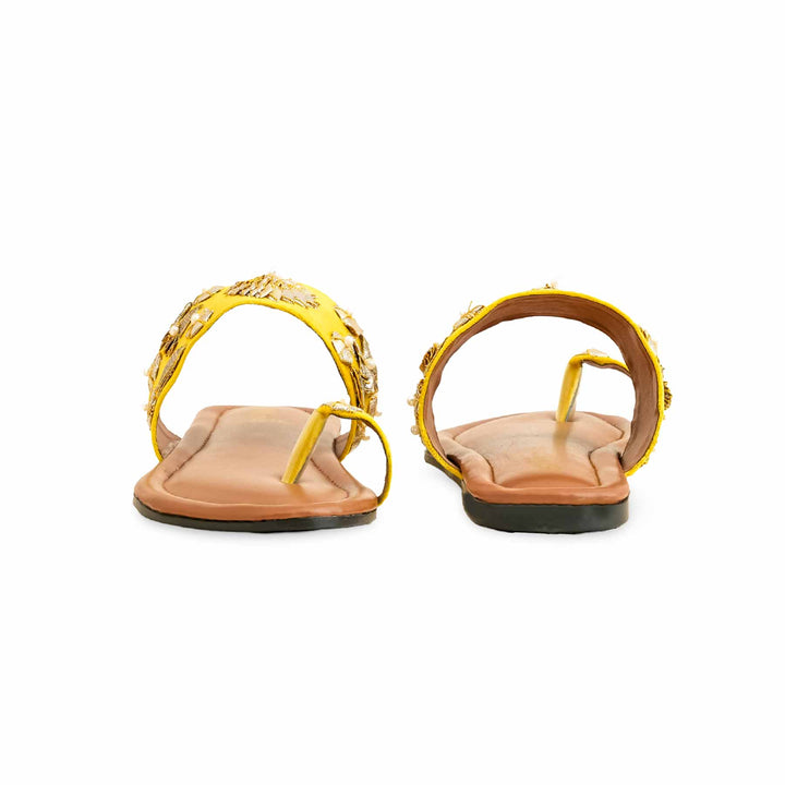 Yellow Casual Chappal For Women CL1518