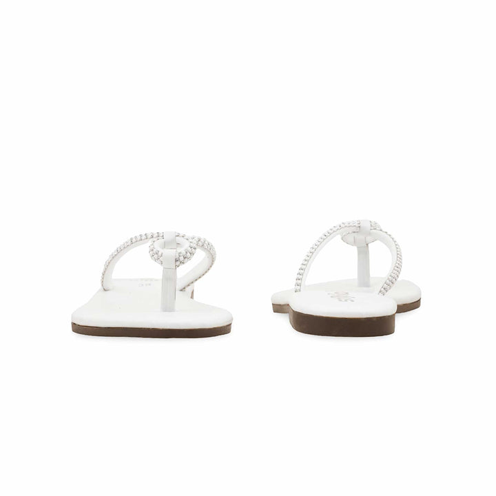 White Casual Chappal CL1886