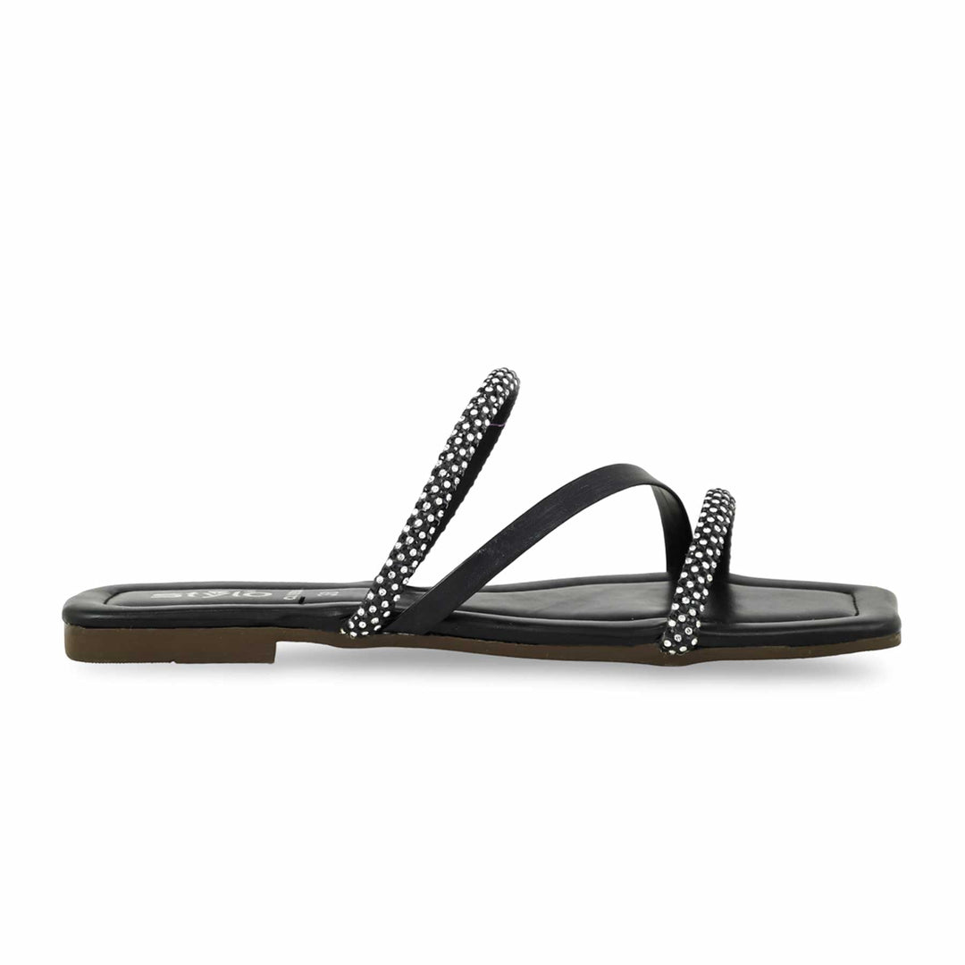 Black Casual Slipper For Women CL1890