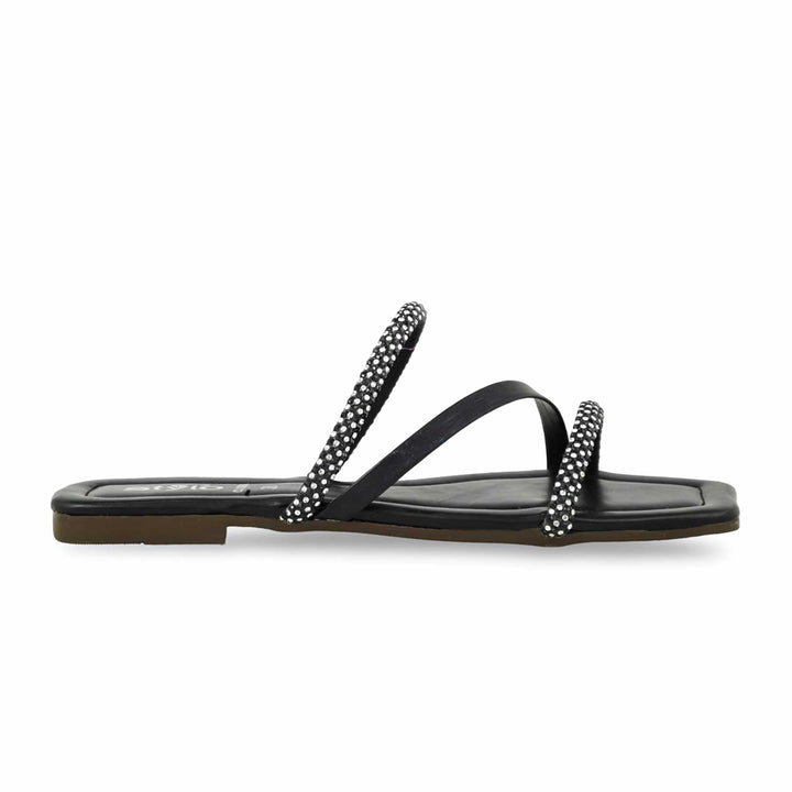 Black Casual Slipper For Women CL1890