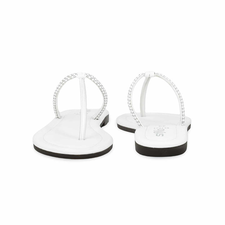 White Casual Chappal CL1891