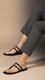 Black Casual Chappal CL1893