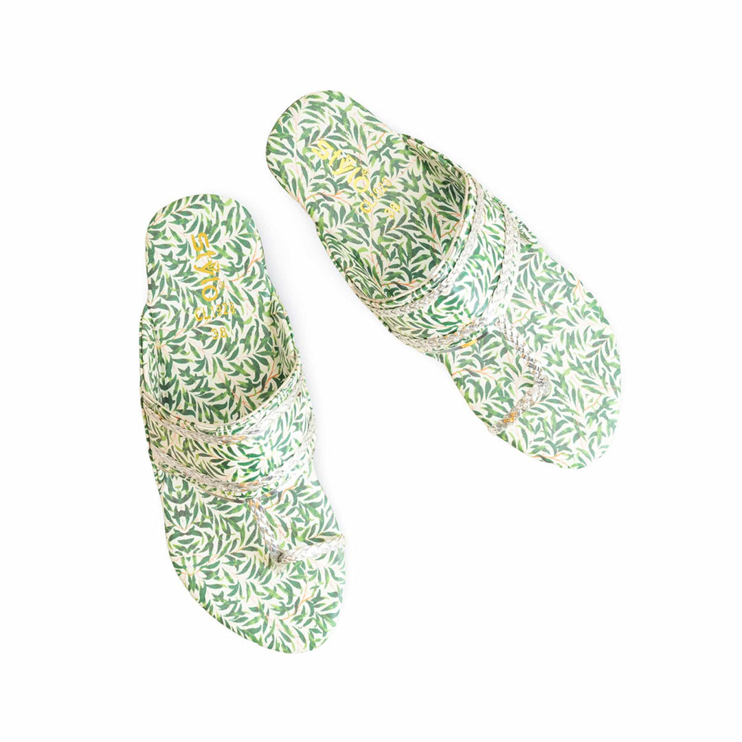 Green Casual Chappal CL1928