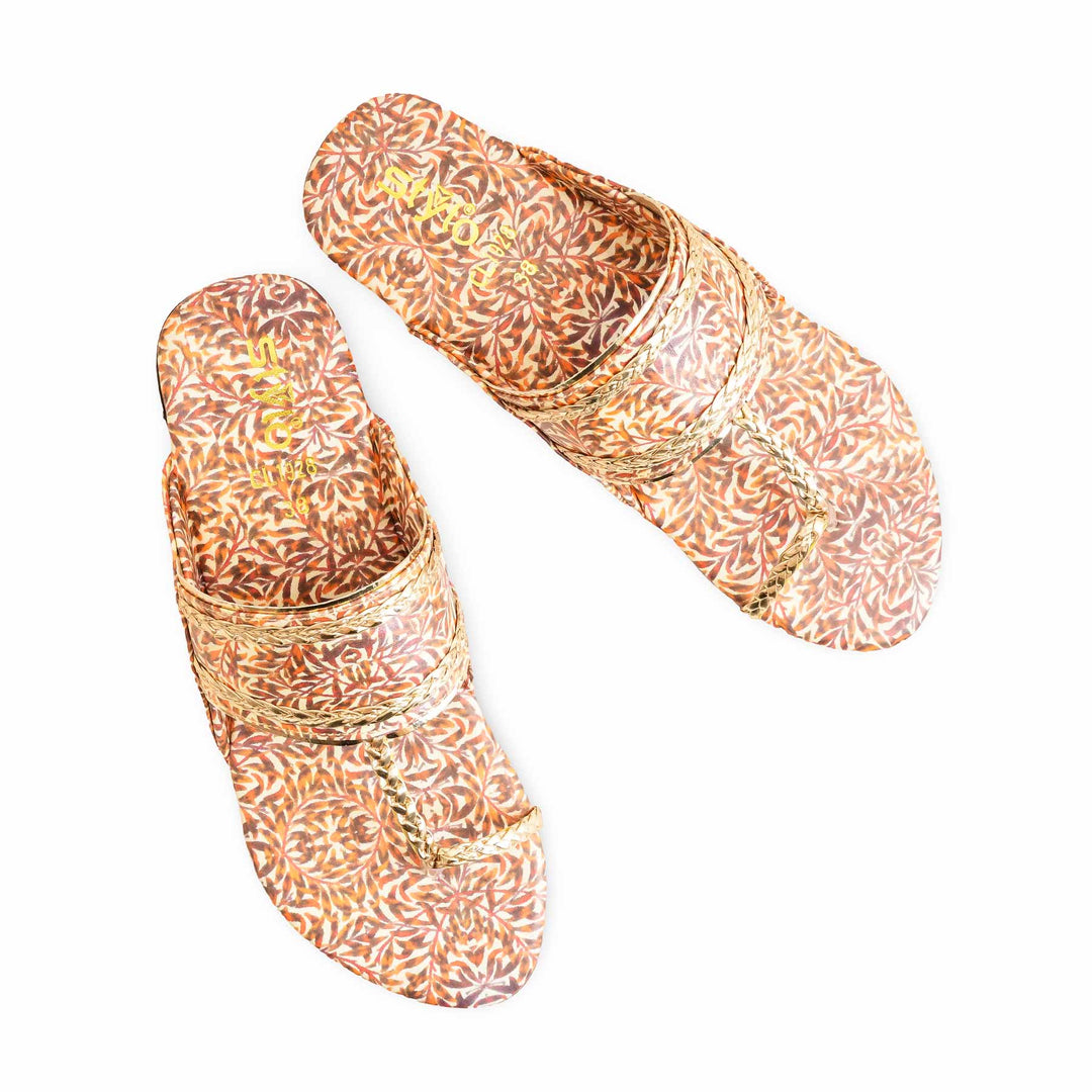Rust Casual Chappal For Ladies CL1928