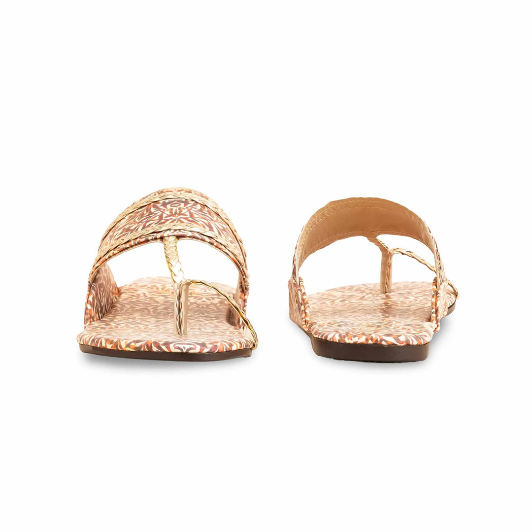Rust Casual Chappal For Ladies CL1928