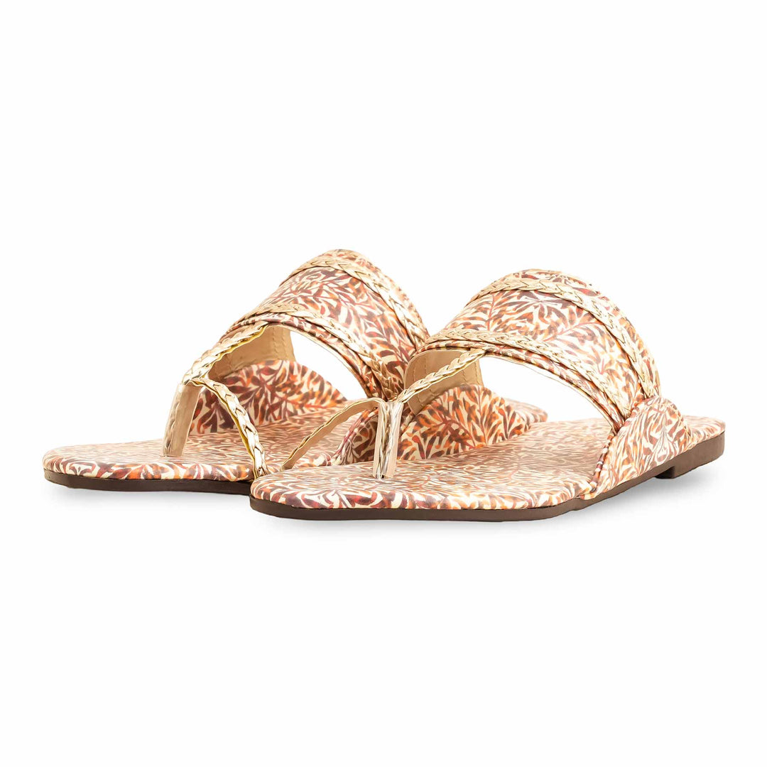 Rust Casual Chappal For Ladies CL1928