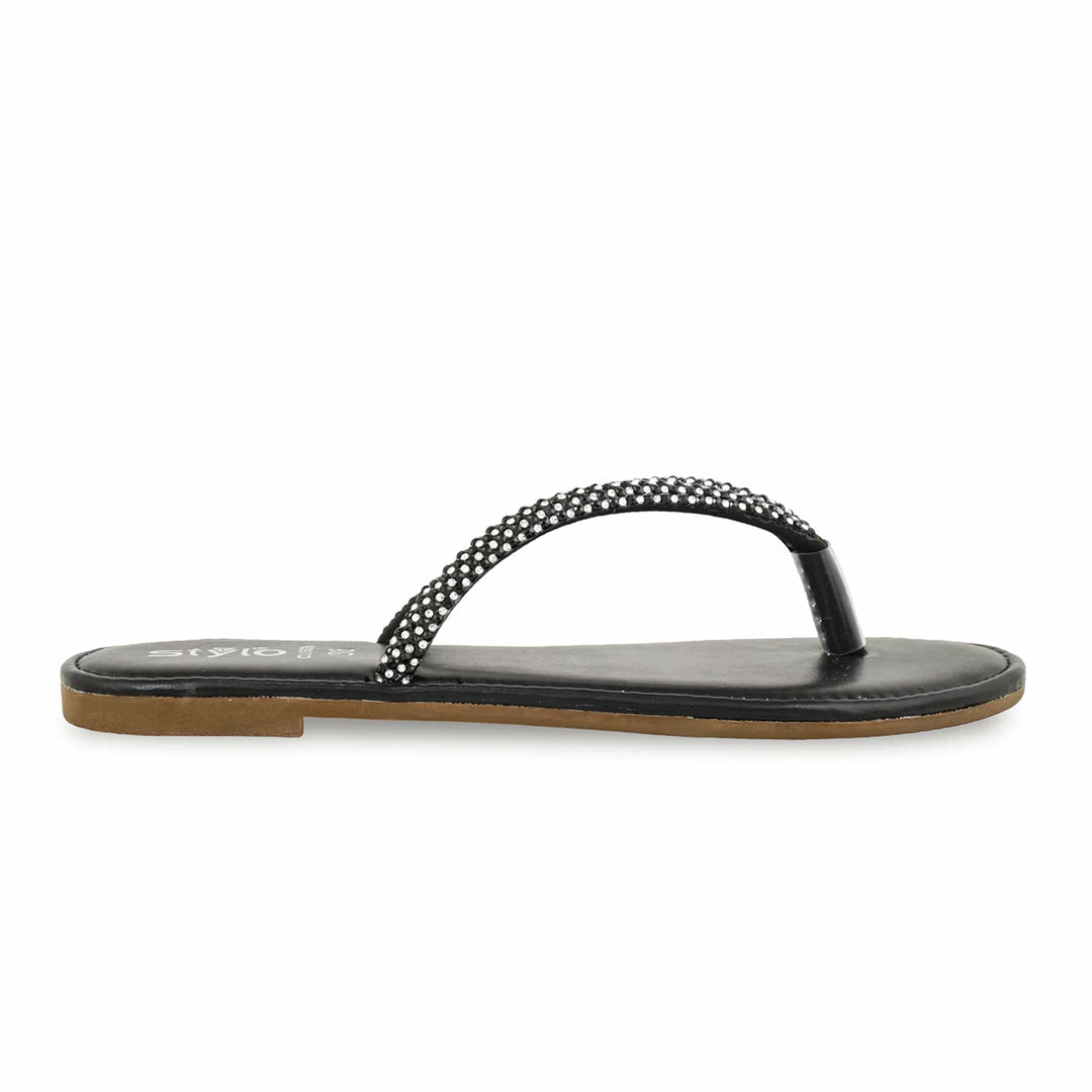 Black Casual Women Chappal CL1929