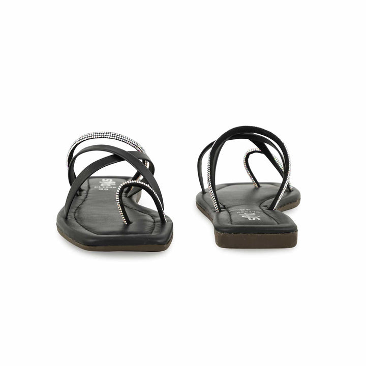 Black Casual Chappal CL1936
