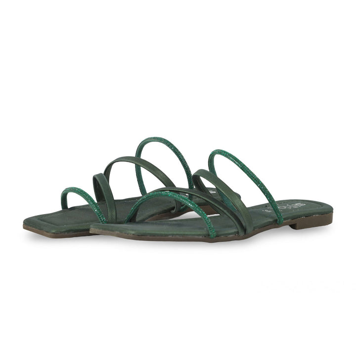 Green Casual Slipper CL1937