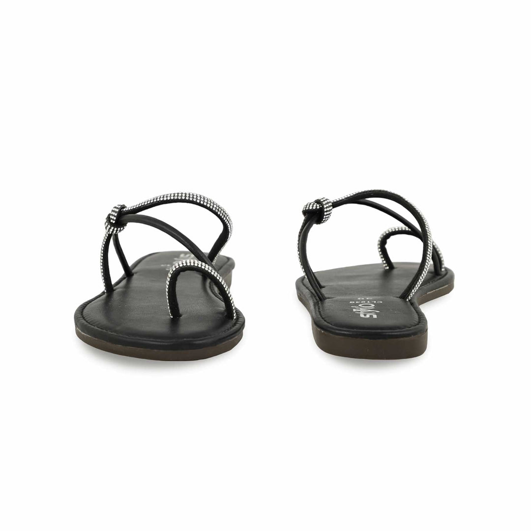 Black Casual Chappal CL1948