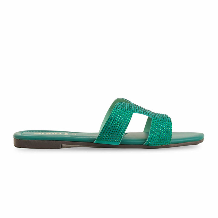 Green Casual Slipper For Women CL1952