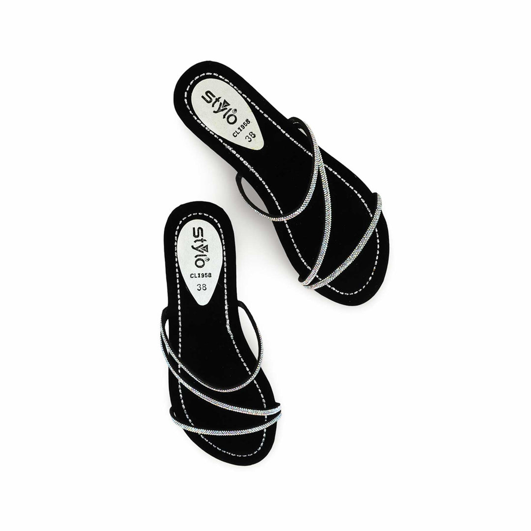 Black Casual Women Slipper CL1958
