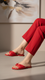 Red Casual Chappal CL1962