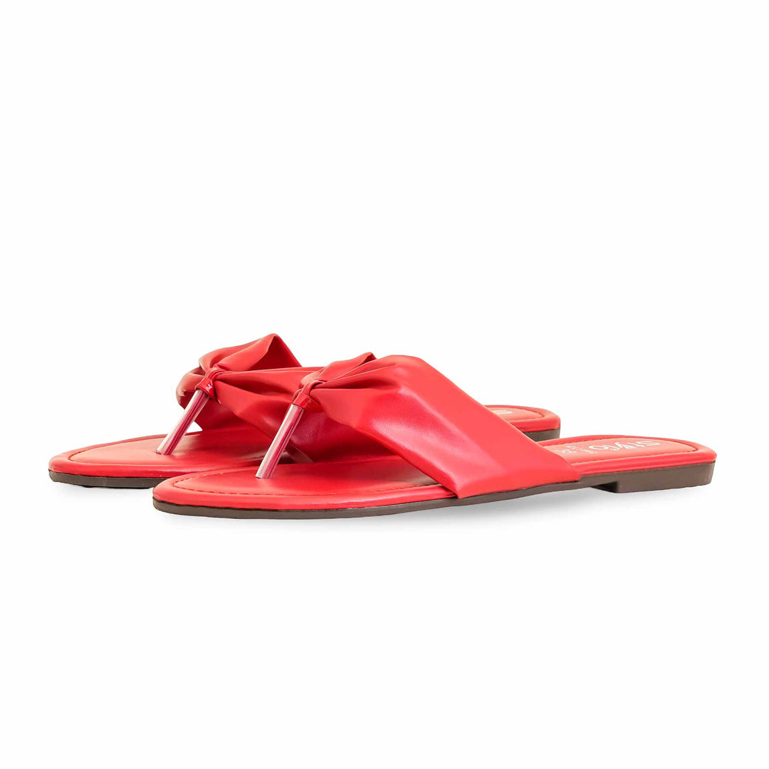 Red Casual Chappal CL1962