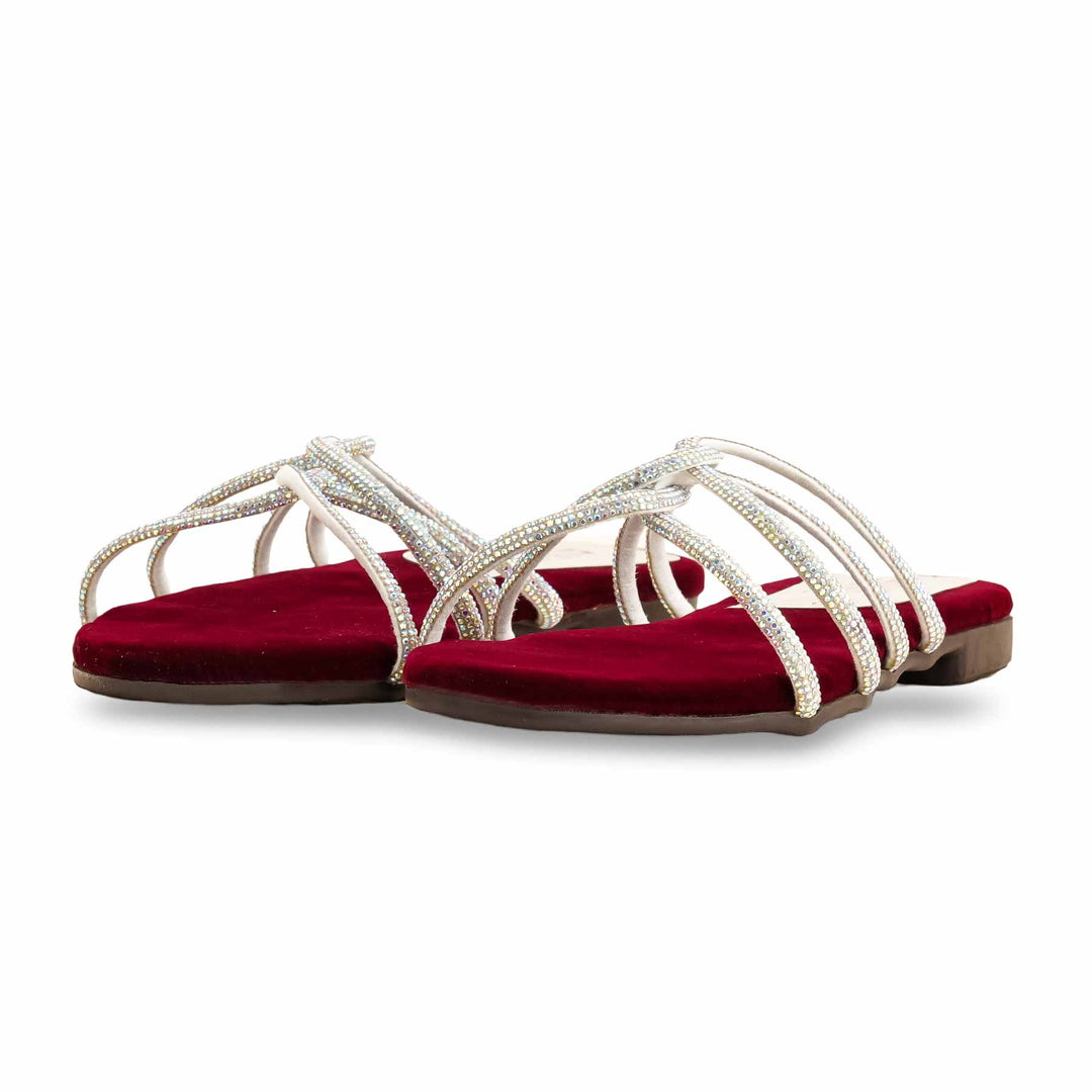 Maroon Casual Slipper For Women CL1972
