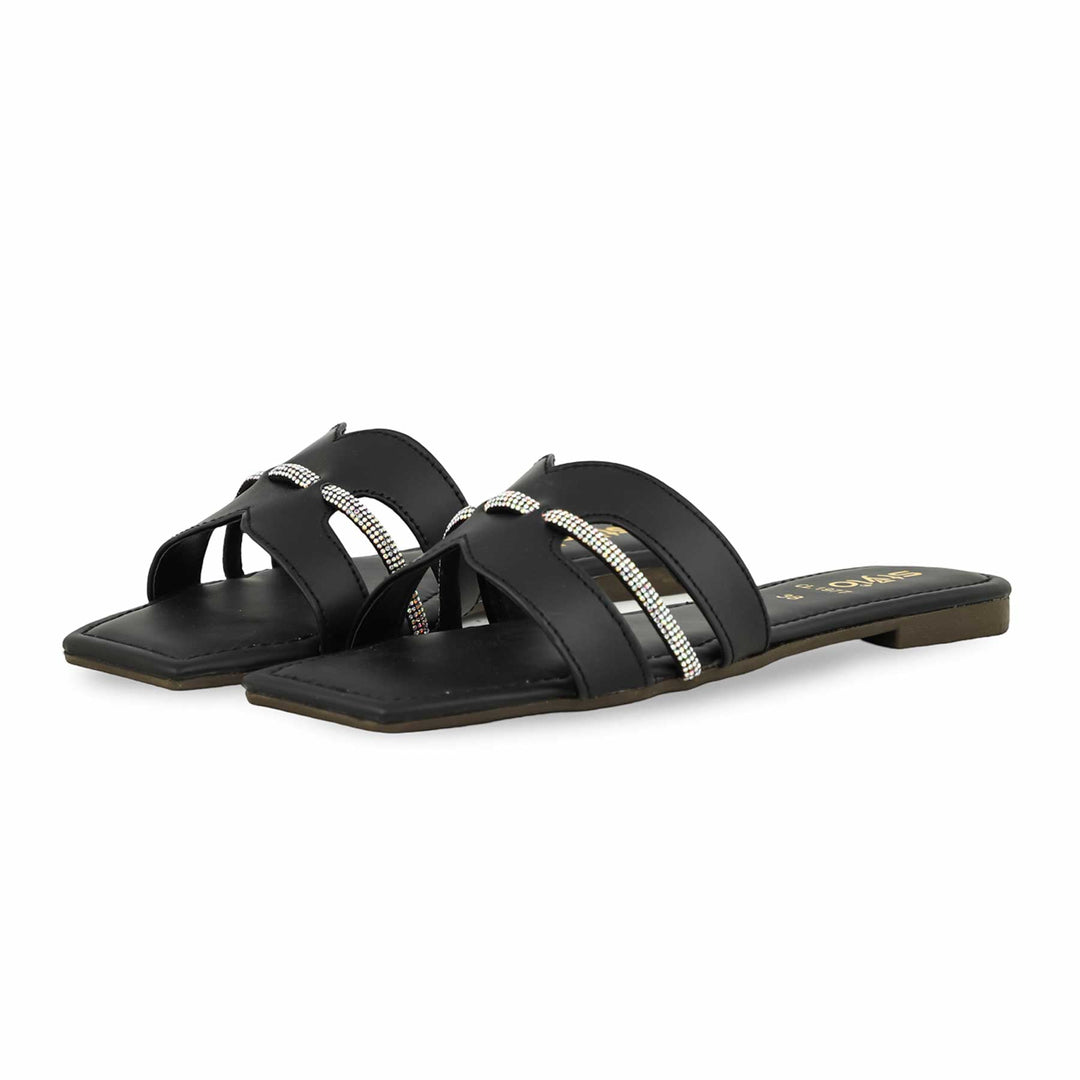 Black Casual Women Slipper CL1977