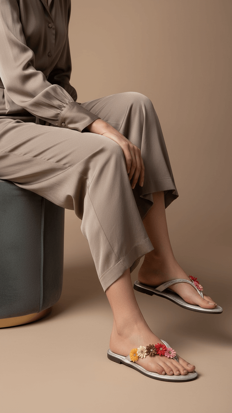 Silver Casual Chappal CL1979