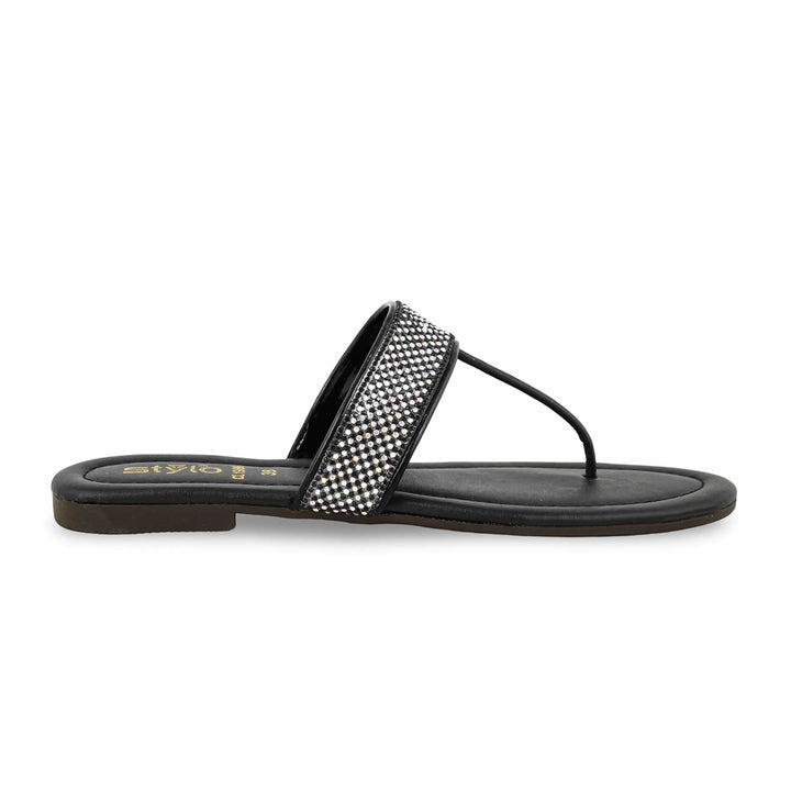 Black Casual Chappal For Ladies CL1988