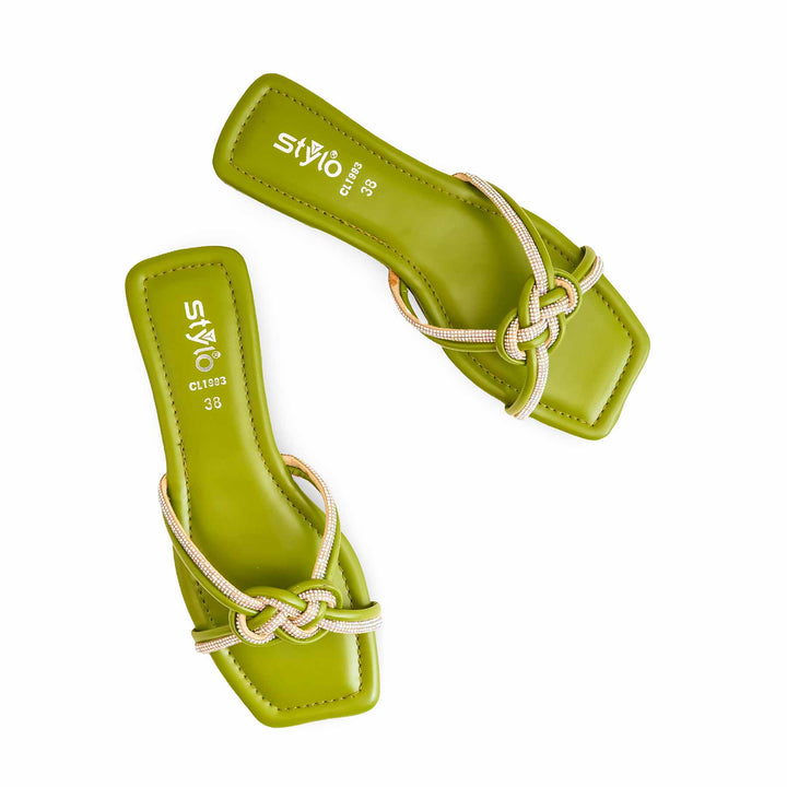 Olive Casual Slipper CL1993